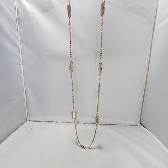 14th & Union Gold Necklace with Opaque Stones - Picture 5 of 9